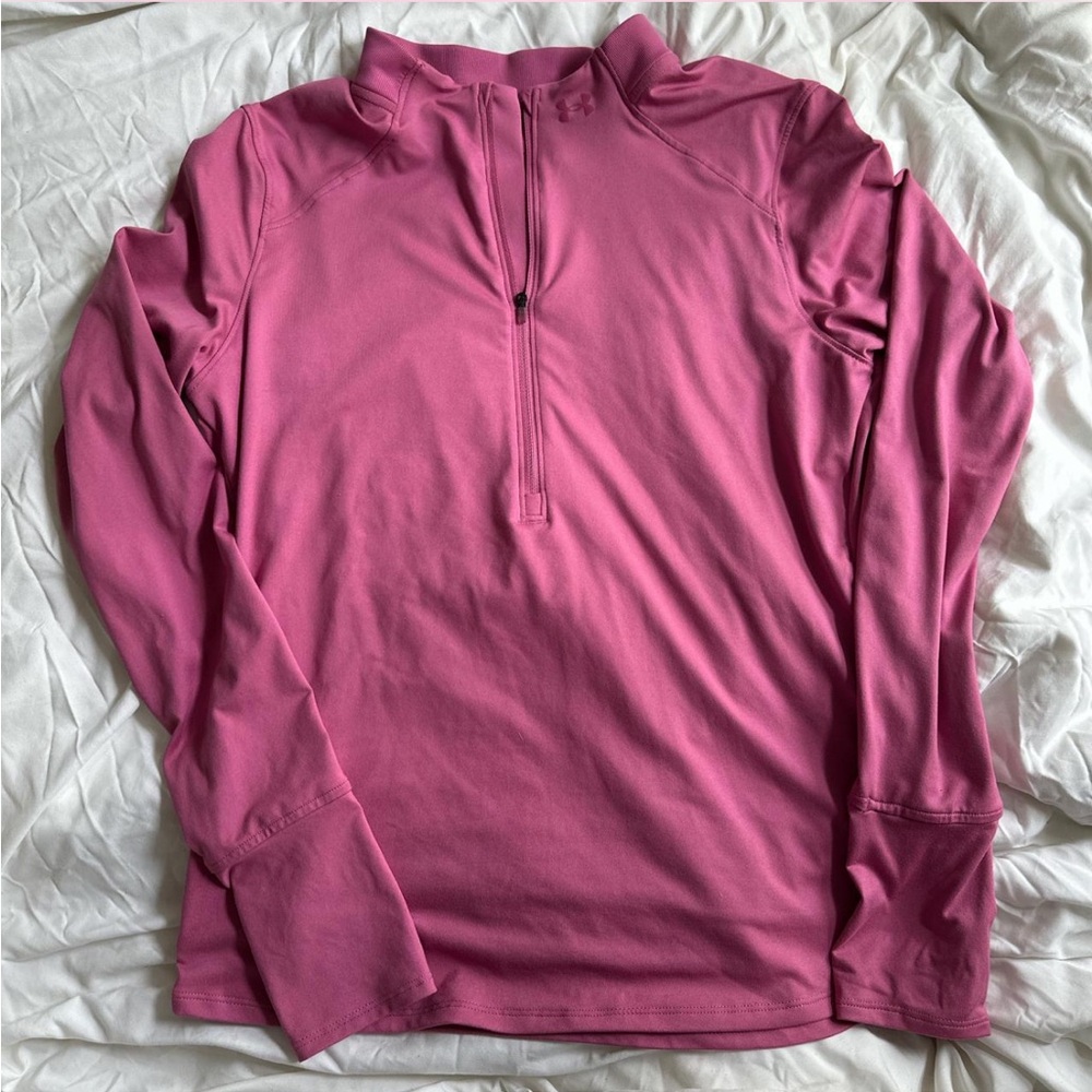 Under Armour Pink Athletic Quarter Zip